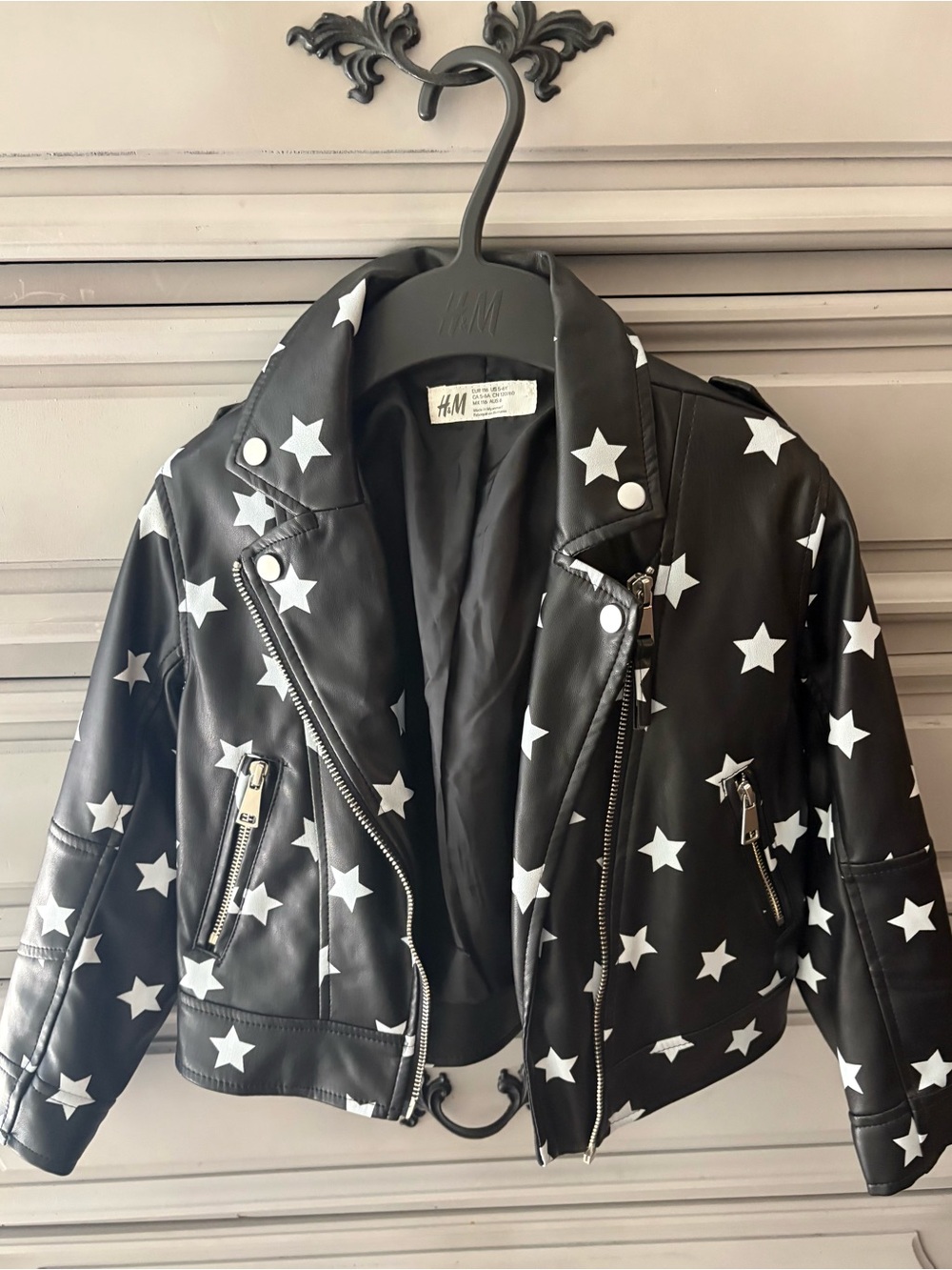 H&M kids faux leather jacket